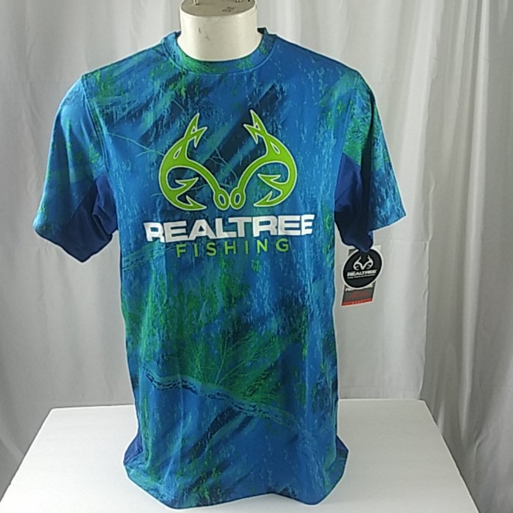 REALTREE Mens Logo Wind Performance S/S T-SHIRT
